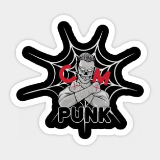 CM Punk Skeleton Web Sticker